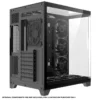 Coolman Zentra Luxe ATX Vision PC Case Black with Tempered Glass Panels and 360mm AIO Support - COOLMAN ZENTRA LUXE BLACK