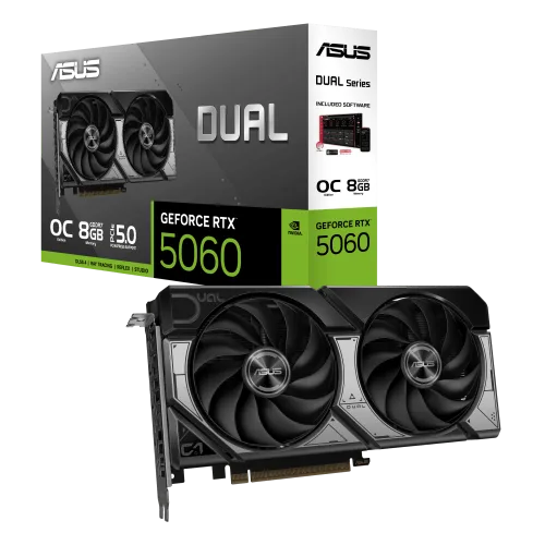 ASUS Dual GeForce RTX 5060 8GB GDDR7 OC Edition Graphics Card - DUAL-RTX5060-O8G