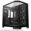 Coolman Zentra Luxe ATX Vision PC Case Black with Tempered Glass Panels and 360mm AIO Support - COOLMAN ZENTRA LUXE BLACK