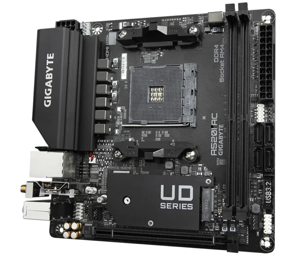 GIGABYTE A520I-AC Mini-ITX AMD AM4 A520 DDR4 Motherboard - GA-A520I-AC