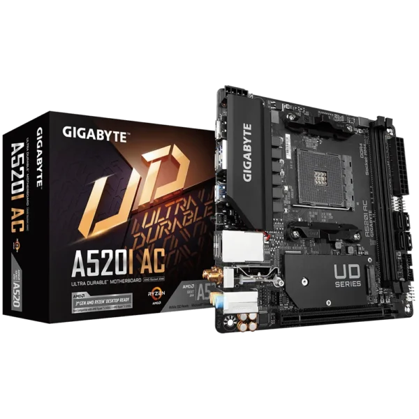 GIGABYTE A520I-AC Mini-ITX AMD AM4 A520 DDR4 Motherboard - GA-A520I-AC