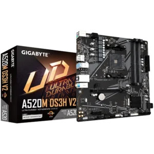 GA-A520M-DS3H-V2 1 GIGABYTE A520M DS3H V2 Micro-ATX AMD A520 AM4 DDR4 Motherboard - GA-A520M-DS3H-V2