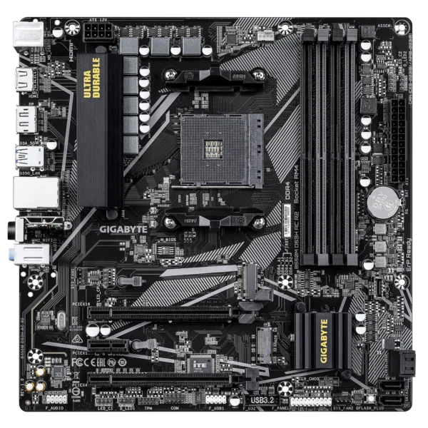 Gigabyte B550M DS3H AC R2 AM4 DDR4 Motherboard - GA-B550M-DS3H-AC-R2