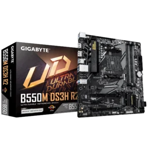 GA-B550M-DS3H-R2 1 GIGABYTE B550M DS3H R2 2x ARGB Micro-ATX AMD B550 AM4 DDR4 Motherboard - GA-B550M-DS3H-R2