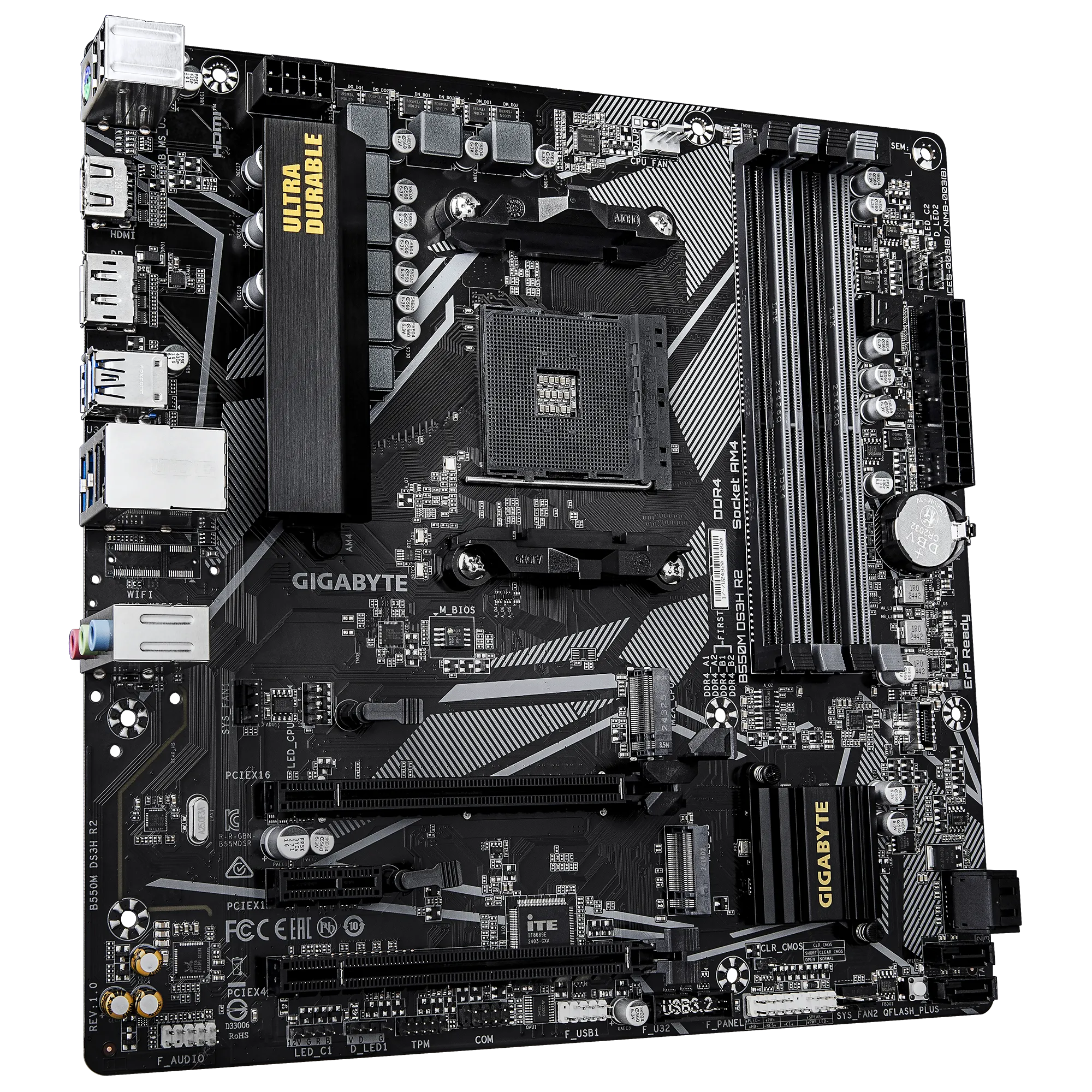 B550 Amd Motherboard 500 Series Chipset Ryzen Supported