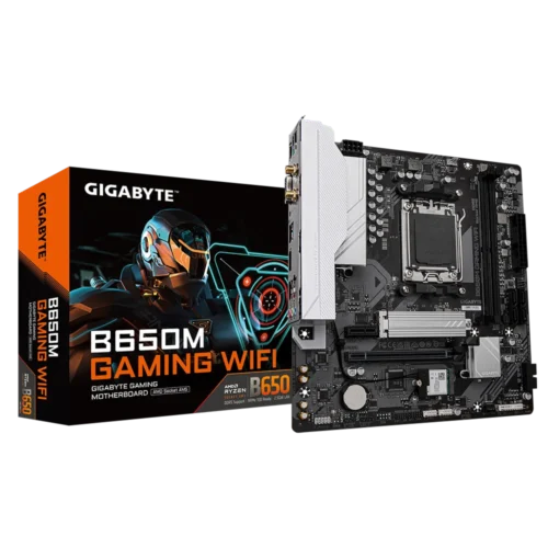 GIGABYTE B650M GAMING WIFI Micro-ATX AMD B650 AM5 DDR5 Motherboard - GA-B650M-GAMING-WIFI
