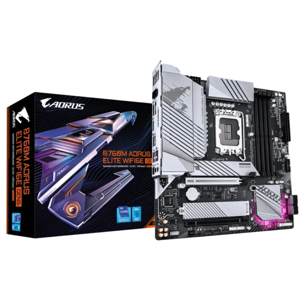 GIGABYTE B760M A E WIFI 6E GEN5 Micro-ATX Intel B760 LGA1700 DDR5 PCIe 5.0 Motherboard - GA-B760M-A-E-WF6E-GEN5