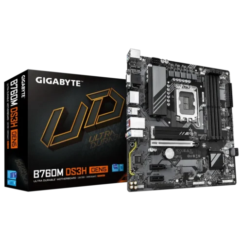 Gigabyte B760M DS3H GEN5 Micro-ATX Motherboard Intel B760 LGA1700 DDR5 PCIe 5.0 - GA-B760M-DS3H-GEN5