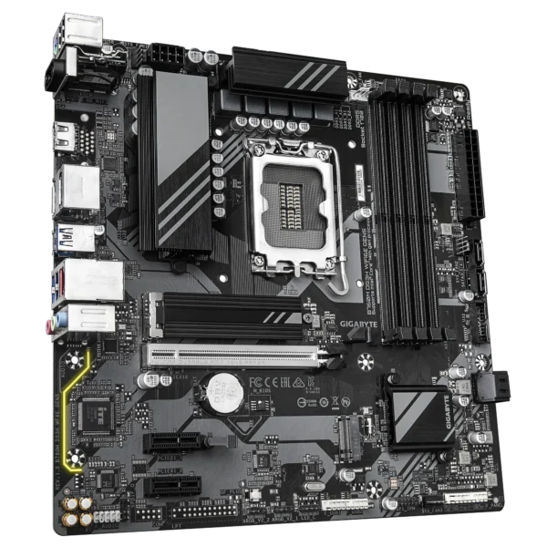 GIGABYTE B760M DS3H WIFI 6E GEN5 Micro-ATX Intel B760 LGA1700 DDR5 Motherboard - GA-B760M-DS3H-WF6E-GEN5