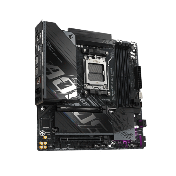 GIGABYTE X870M A ELITE WIFI7 micro - ATX AMD X870 AM5 DDR5 PCIe 5.0 Motherboard - GA-X870M-A-ELITE-WF7