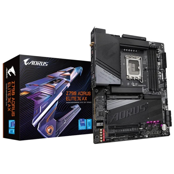 GA-Z790-AORUS-ELITE-X-AX 1 GIGABYTE Z790 AORUS ELITE X AX ATX Intel Z790 LGA1700 DDR5 PCIe 5.0 Motherboard - GA-Z790-AORUS-ELITE-X-AX