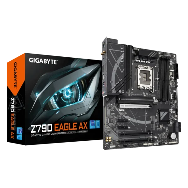 GIGABYTE Z790 EAGLE AX WIFI ATX Intel Z790 LGA1700 DDR5 PCIe 5.0 Motherboard - GA-Z790-EAGLE-AX