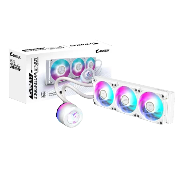 Gigabyte AORUS WATERFORCE X II 360I Liquid CPU Cooler - GP-AORUS-WATERFORCE-X-II-360I