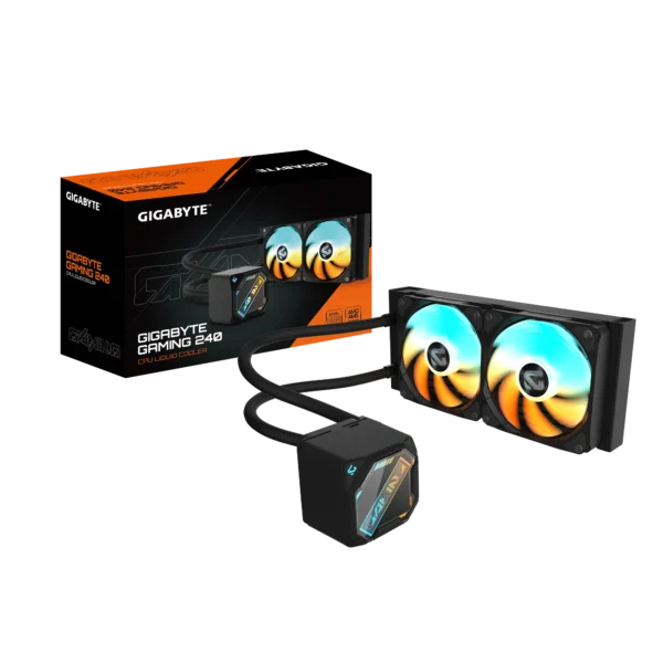 GP-GIGABYTE-GME-240 1 Gigabyte GAMING 240 Black AIO Liquid CPU Cooler - GP-GIGABYTE-GME-240