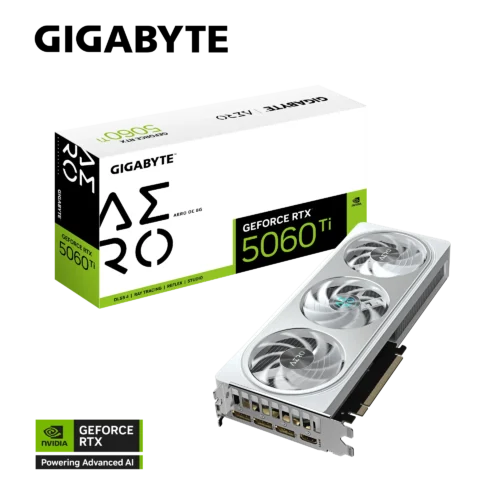 Gigabyte GeForce RTX 5060 Ti AERO OC 8GB GDDR7 Graphics Card - GV-N506TAERO-OC-8GD