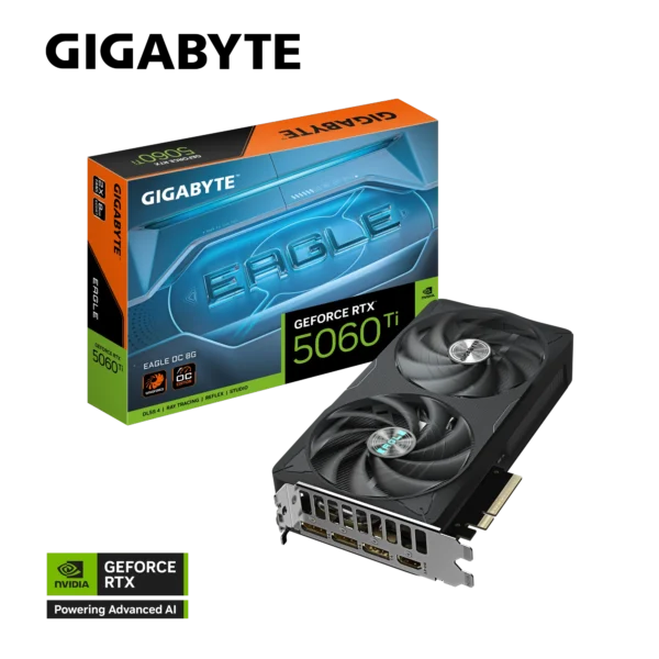 Gigabyte GeForce RTX 5060 Ti EAGLE OC 8GB GDDR7 Graphics Card - GV-N506TEAGLE-OC-8GD