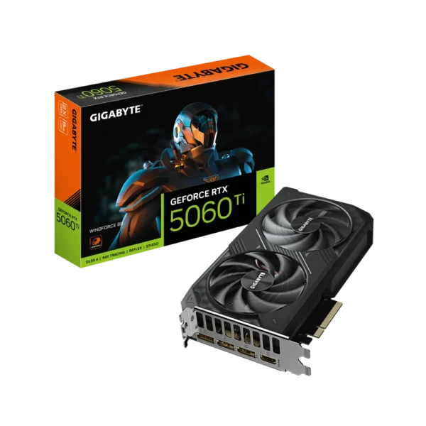 Gigabyte GeForce RTX 5060 Ti WINDFORCE 8GB GDDR7 Graphics Card - GV-N506TWF2-8GD