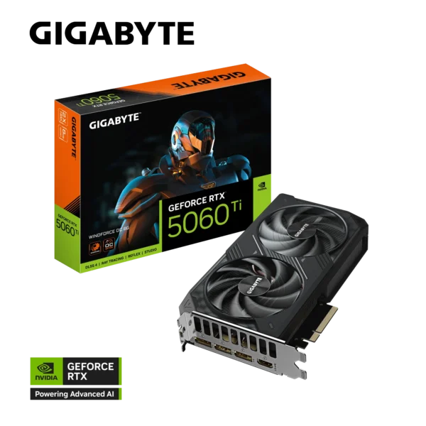 Gigabyte GeForce RTX 5060 Ti WINDFORCE OC 8GB GDDR7 Graphics Card - GV-N506TWF2OC-8GD
