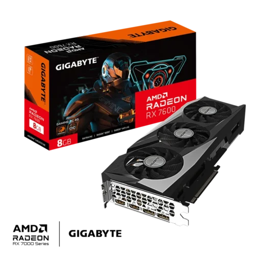 Gigabyte Radeon RX 7600 Gaming OC 8GB GDDR6 Graphics Card - GV-R76GAMING-OC-8GD