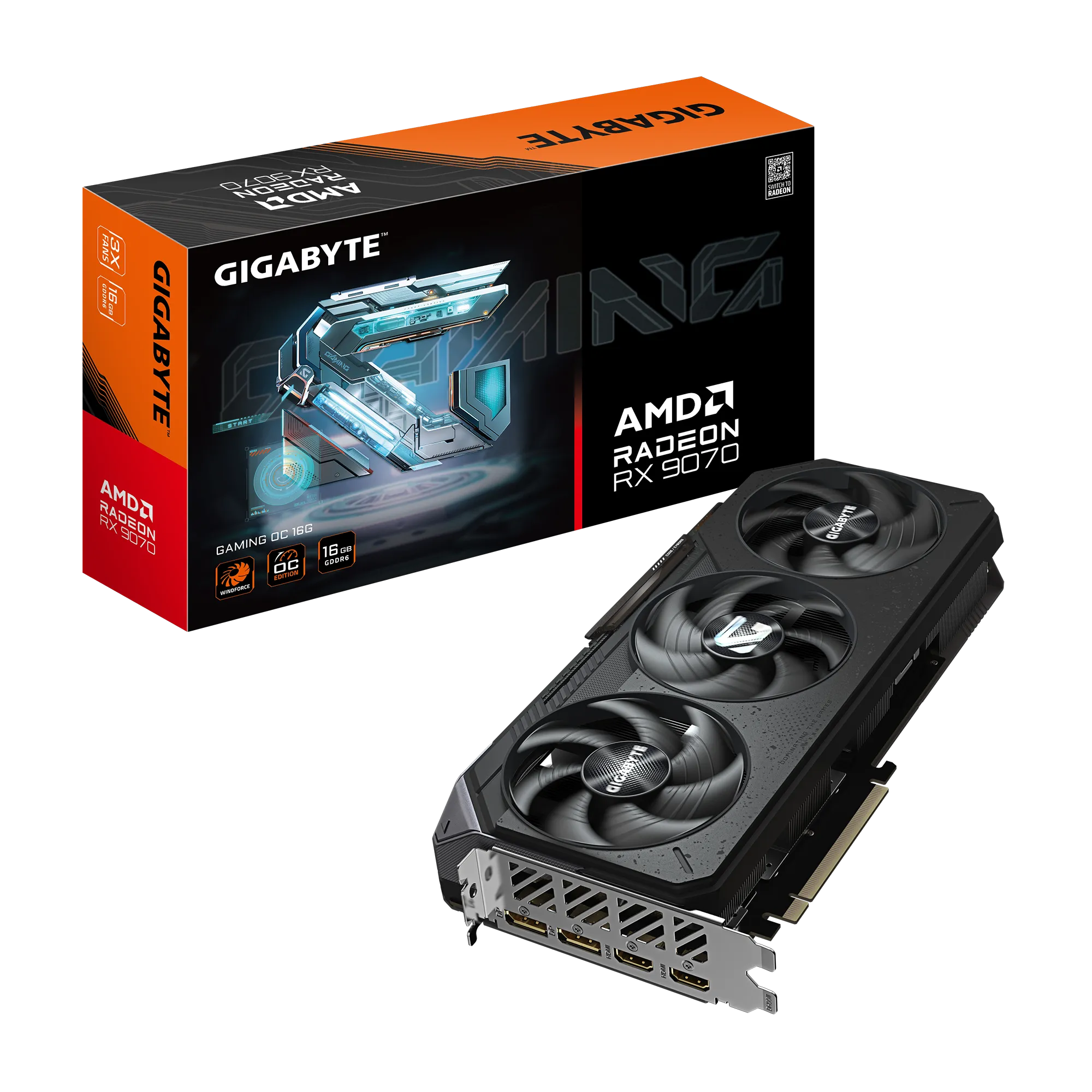 Gigabyte Radeon RX 9070 Gaming OC 16GB GDDR6 Graphics Card  GV-R9070GAMING-OC-16GD