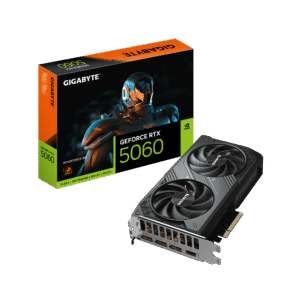 Gigabyte GeForce RTX 5060 WINDFORCE 8G Graphics Card with 8GB GDDR7 and NVIDIA Blackwell DLSS 4 - GV-N5060WF2-8GD