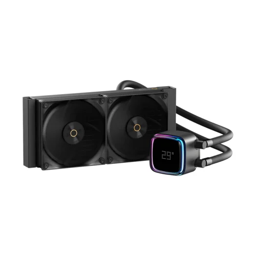 Ocypus Iota L24 Black ARGB AIO Liquid CPU Cooler with Digital Display - IOTA-L24-BK2ANWNN00X-GL
