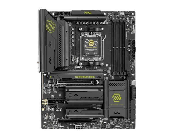 MSI MAG B850 TOMAHAWK MAX WIFI Gaming Motherboard AMD B850 AM5 DDR5 8400+MT/s PCIe 5.0 Wi-Fi 7