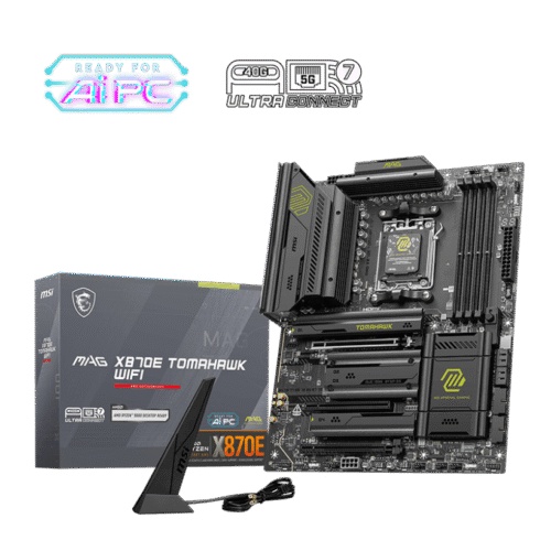 MSI MAG X870E TOMAHAWK WIFI Gaming Motherboard AMD X870E AM5 DDR5 8400+MT/s PCIe 5.0 Wi-Fi 7