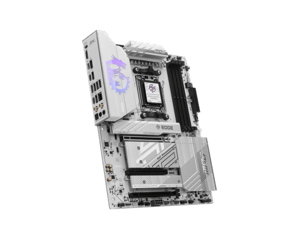 MPG B850 EDGE TI WIFI 4 MSI MPG B850 EDGE TI WIFI White Gaming Motherboard AMD B850 AM5 DDR5 8400+MT/s PCIe 5.0 Wi-Fi 7