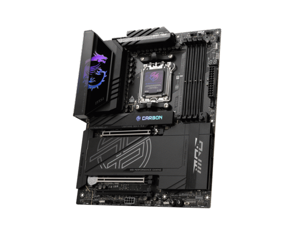 MSI MPG X870E CARBON WIFI Gaming Motherboard AMD X870E AM5 DDR5 8400+MT/s PCIe 5.0 Wi-Fi 7
