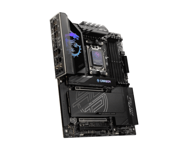 MSI MPG X870E CARBON WIFI Gaming Motherboard AMD X870E AM5 DDR5 8400+MT/s PCIe 5.0 Wi-Fi 7