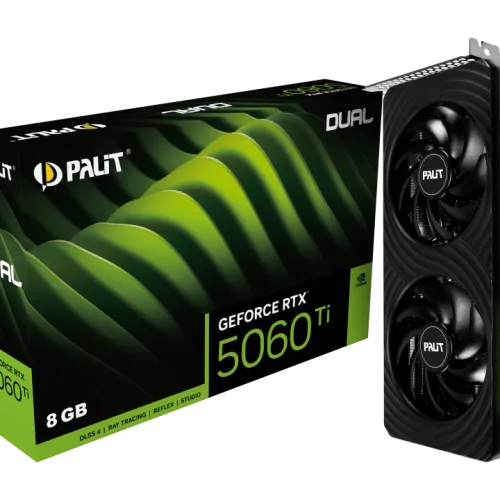 Palit GeForce RTX 5060 Ti Dual 8GB GDDR7 Graphics Card - NE7506T019P1-GB2062D