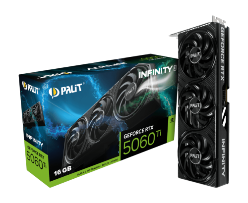 Palit GeForce RTX 5060 Ti Infinity 3 16GB GDDR7 Graphics Card - NE7506T019T1-GB2061S