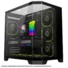 Coolman Zentra Luxe ATX Vision PC Case Black with Tempered Glass Panels and 360mm AIO Support - COOLMAN ZENTRA LUXE BLACK