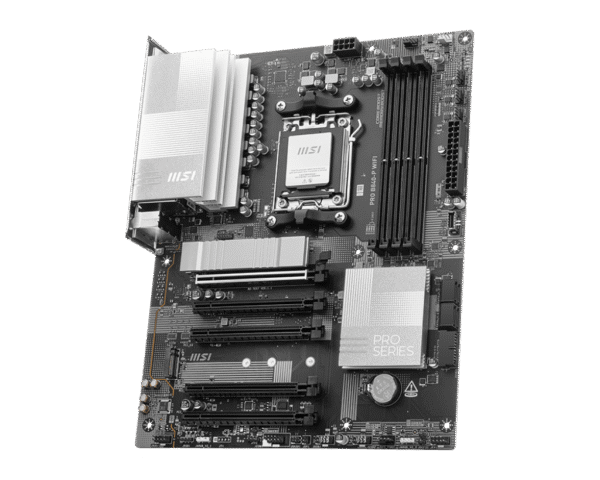 MSI PRO B840-P WIFI Professional Motherboard AMD B840 AM5 DDR5 8000+MT/s PCIe 4.0 Wi-Fi 7