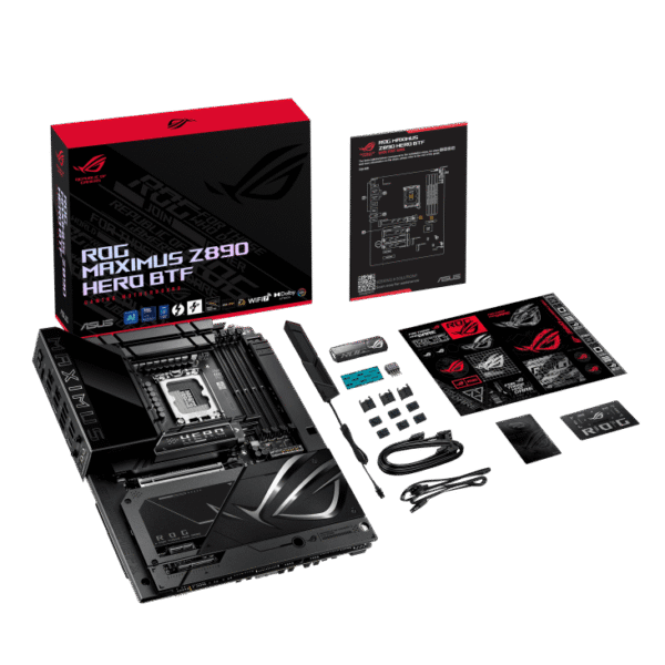 ASUS ROG MAXIMUS Z890 HERO BTF ATX Intel Z890 LGA 1851 DDR5 PCIe 5.0 Motherboard - ROG MAXIMUS Z890 HERO BTF