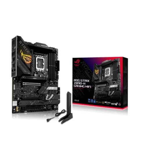 ASUS ROG STRIX Z890-H GAMING WIFI ATX Intel Z890 LGA 1851 DDR5 PCIe 5.0 Motherboard - ROG STRIX Z890-H GAMING WIFI