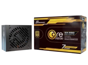 Seasonic Core GX-650 ATX 3.1 and PCIe 5.1 White 80 PLUS Gold Fully Modular Power Supply - SRP-CGX651-A5A32SF