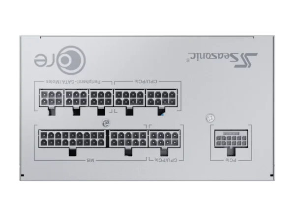 Seasonic CORE GX-850 ATX 3.1 and PCIe 5.1 V2 White 80 PLUS Gold Fully Modular ATX Power Supply - SRP-CGX851-A5A32SF White