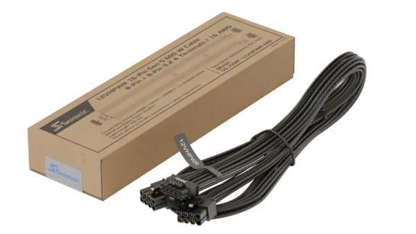 Seasonic 12VHPWR 600W Cable 2x 8-Pin to 16-Pin PCIe 5.0 for PRIME and FOCUS Series - SS-2X8P-12VHPWR-600