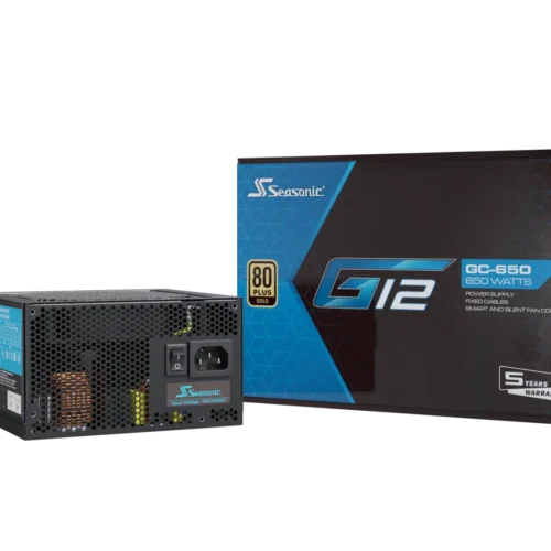 Seasonic G12 GC-650 (2024) 80 PLUS Gold Non-Modular ATX Power Supply - SSP-650RT2