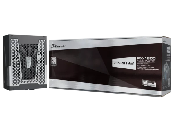 Seasonic PRIME PX-1600 80 PLUS Platinum Fully Modular ATX Power Supply ATX 3.0 & PCIe 5.1 Ready - SSR-1600PD2