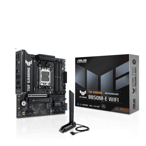 ASUS TUF GAMING B850M-E WIFI Micro-ATX AMD AM5 B850 DDR5 PCIe 5.0 Motherboard - TUF GAMING B850M-E WIFI