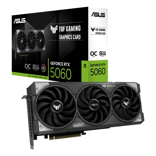 ASUS TUF Gaming GeForce RTX 5060 8GB GDDR7 OC Edition Graphics Card - TUF-RTX5060-O8G-GAMING