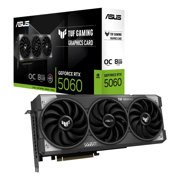 TUF-RTX5060-O8G-GAMING 11 ASUS TUF Gaming GeForce RTX 5060 8GB GDDR7 OC Edition Graphics Card - TUF-RTX5060-O8G-GAMING