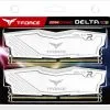 TEAMGROUP T-Force Delta RGB DDR4 64GB (2x32GB) 3600MHz CL18 RGB White - TF4D464G3600HC18JDC01