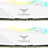TEAMGROUP T-Force Delta RGB DDR4 64GB (2x32GB) 3600MHz CL18 RGB White - TF4D464G3600HC18JDC01