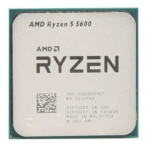 AMD Ryzen 5 5600 Tray Type Desktop Processor without Cooler (6C/12T, 3.5GHz, 65W, AM4, DDR4, PCIe 4.0) – 100-000000927