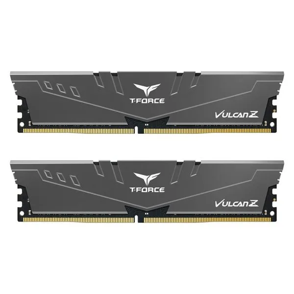 dual_01 (2) TEAMGROUP T-Force Vulcan Z DDR4 32GB (2x16GB) 3200MHz CL16 Non-RGB Gray - TLZGD432G3200HC16FDC01