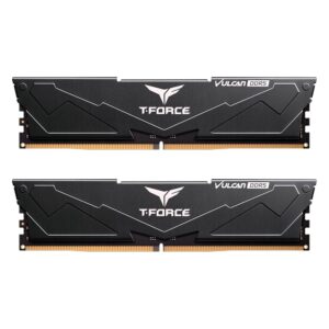 dual_01 (3) TEAMGROUP T-Force Vulcan DDR5 32GB (2x16GB) 6000MHz CL38 Non-RGB Black - FLBD532G6000HC38GDC01